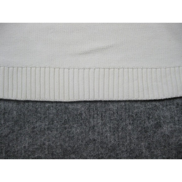 BCBGMaxazria Sweater Women Small Crochet Ivory Fringe Soft Girl Core Boho - Picture 9 of 15